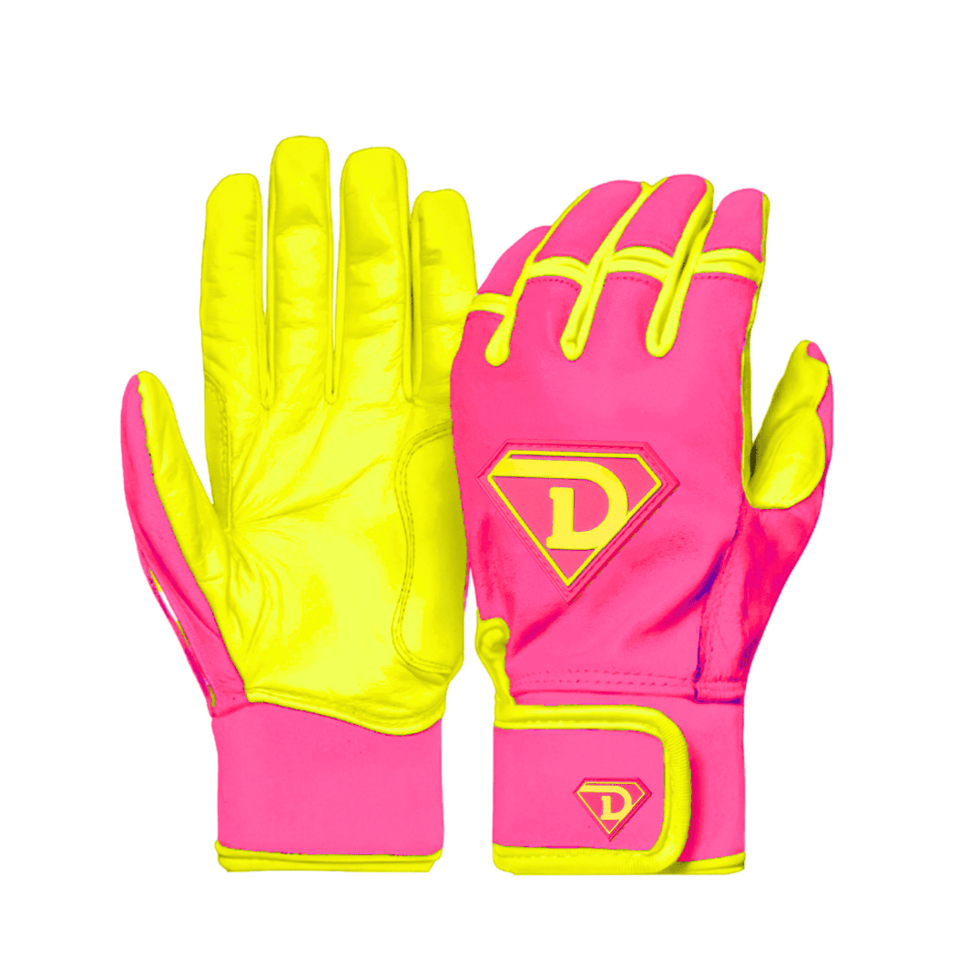 D1 Premium Batting Gloves Pink Lemonades