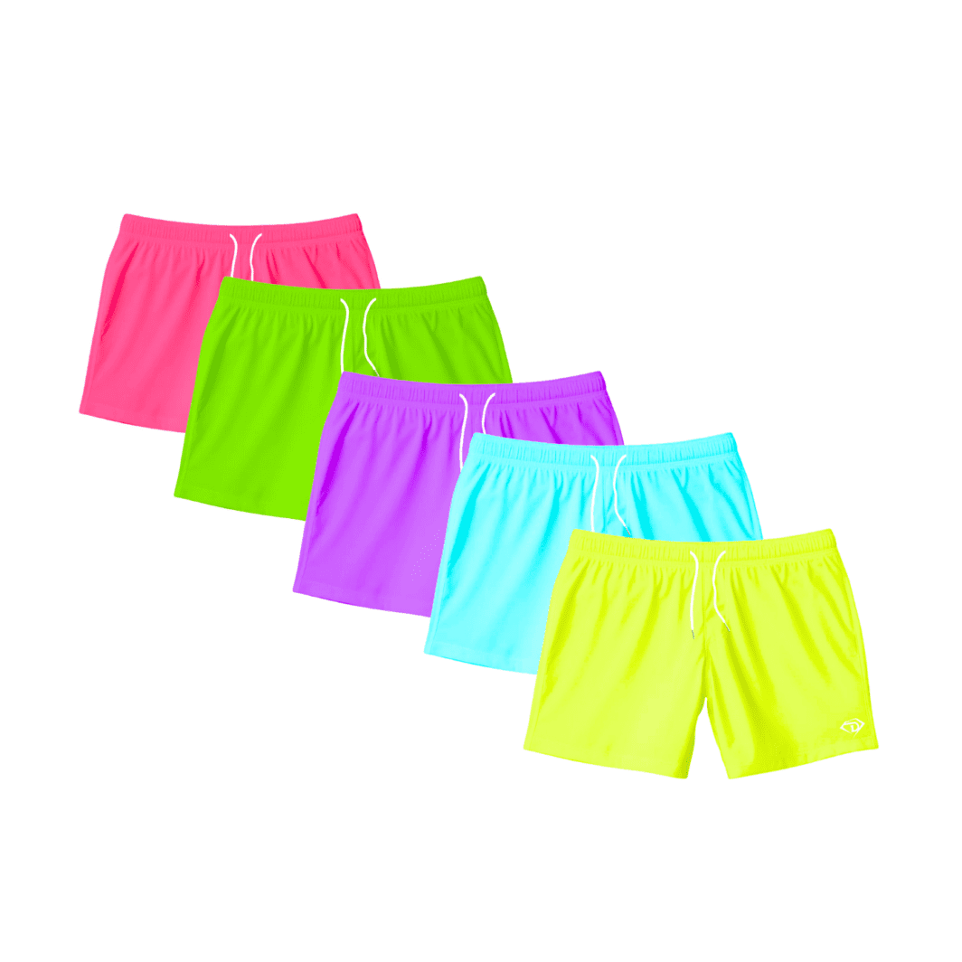 D1 Athletics Training Shorts | Neon