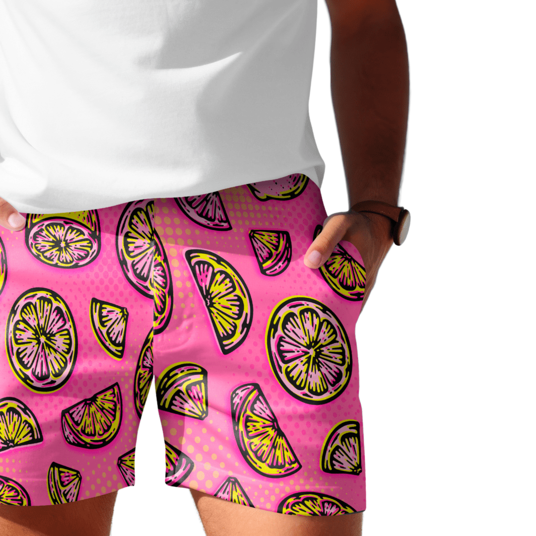 Dry-Fit Athletic Shorts Pink Lemonade