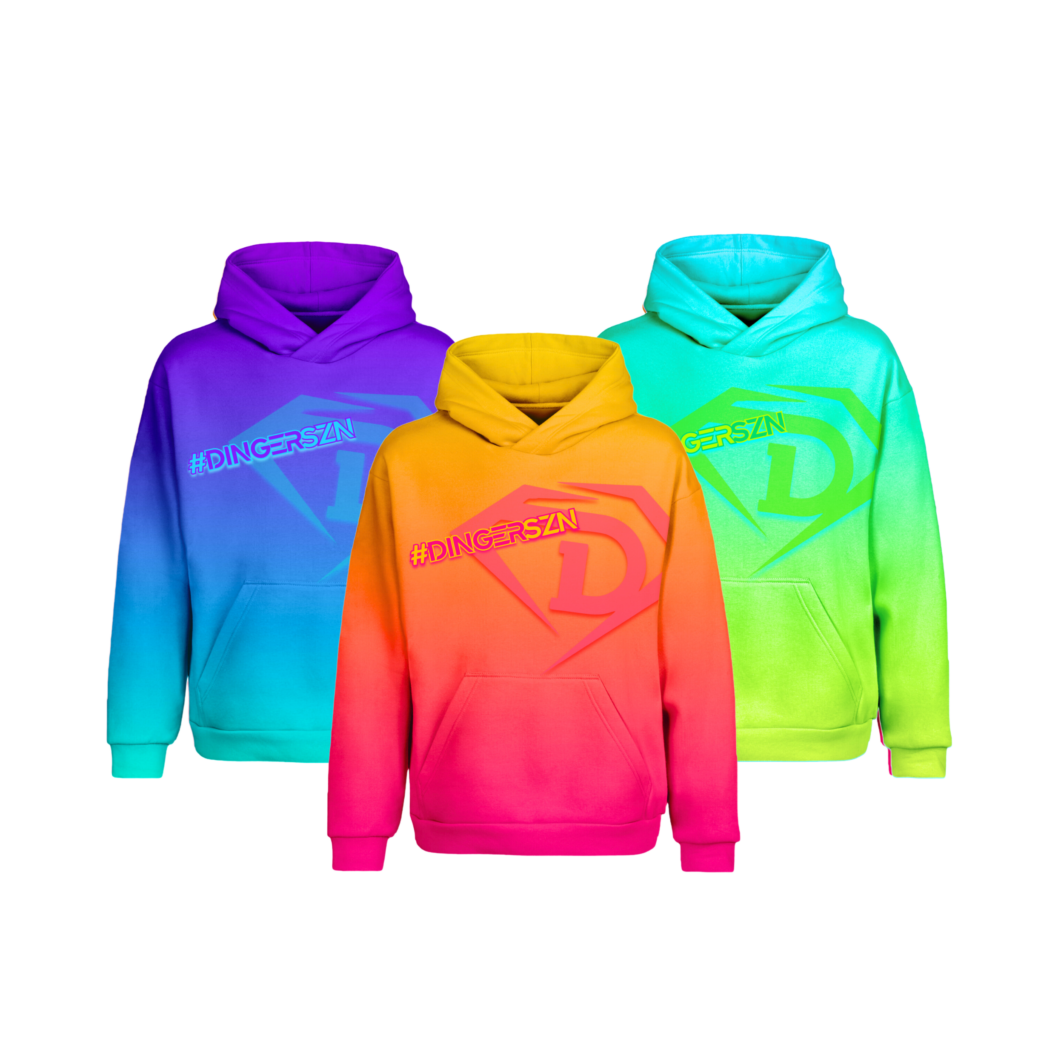 DINGERSZN Performance Hoodie Bright Gradient Collection