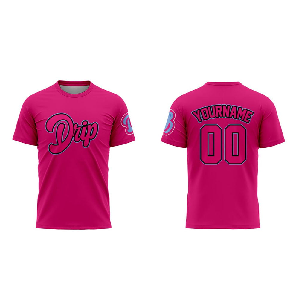 Drip Baseball Shirts - Pink