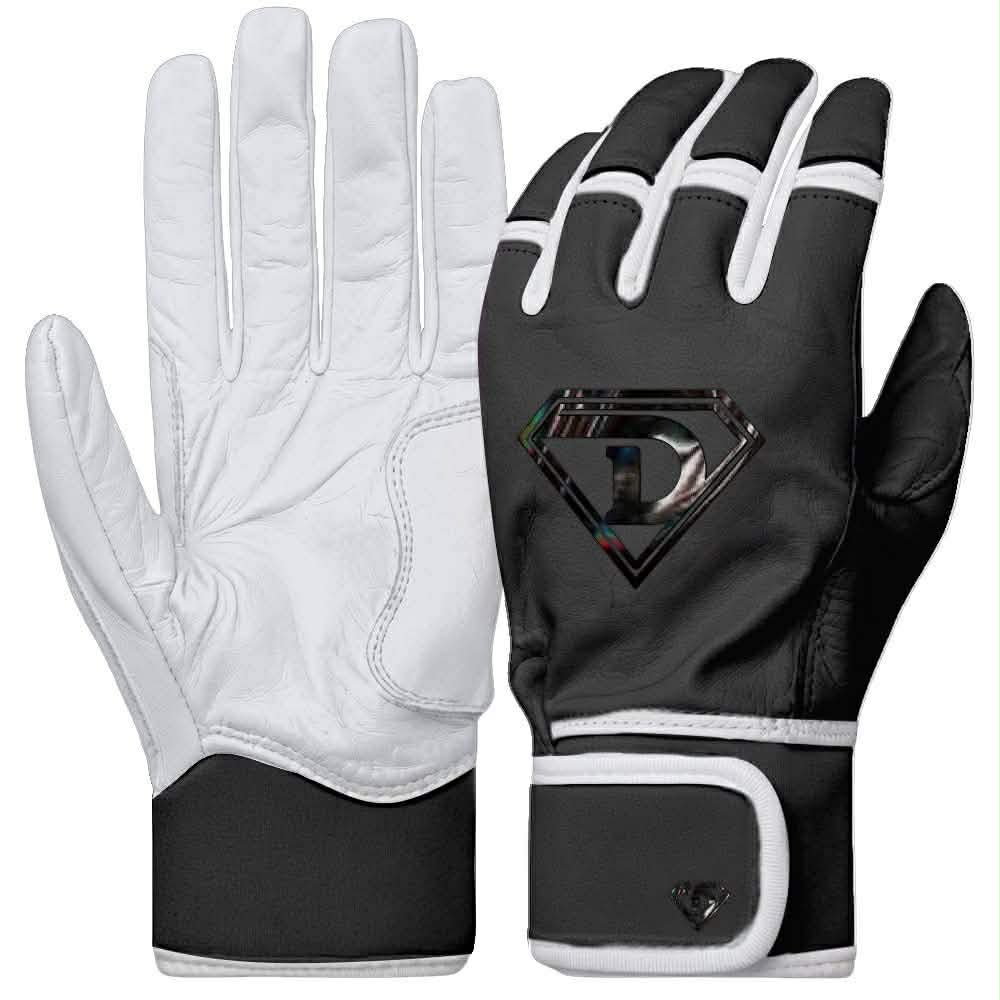 D1 Premium Batting Gloves - Black Holographic