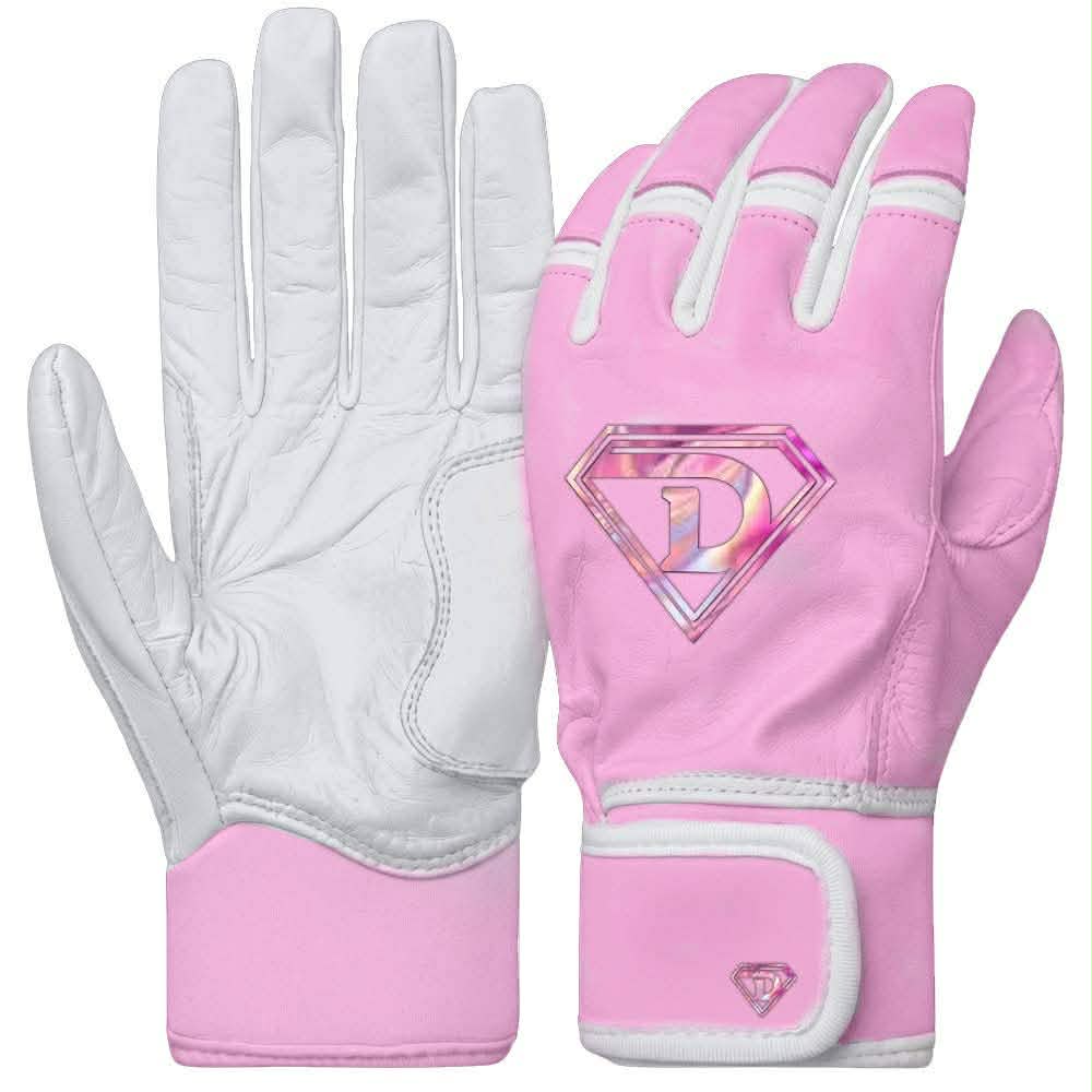 D1 Premium Batting Gloves - Pink